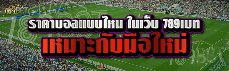 ราคาบอลแบบไหน ในเว็บ 789เบท เหมาะกับมือใหม่