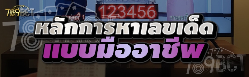 หลักการหาเลขเด็ดแบบมืออาชีพ